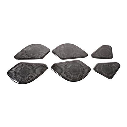 6PCS Silver Steel Inner Door Speaker Cover For Land Rover Range Rover 2023+ 8