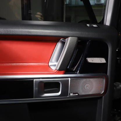 Carbon Fiber Inner Door Armrest Stripe Cover For Mercedes Benz G Class 19-20 4