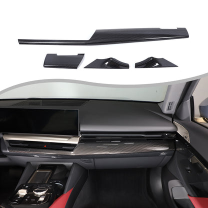 Carbon Fiber Console Dashboard Panel Trim Cover For BMW 5 Series G60 i5 24+ US 8
