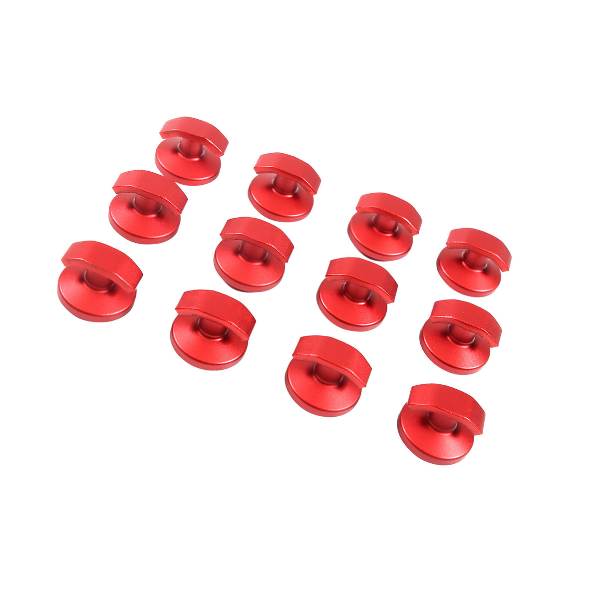 Red Aluminum Alloy Front and Rear Storage Box Trunk Hooks For 20-26 Corvette C8 15