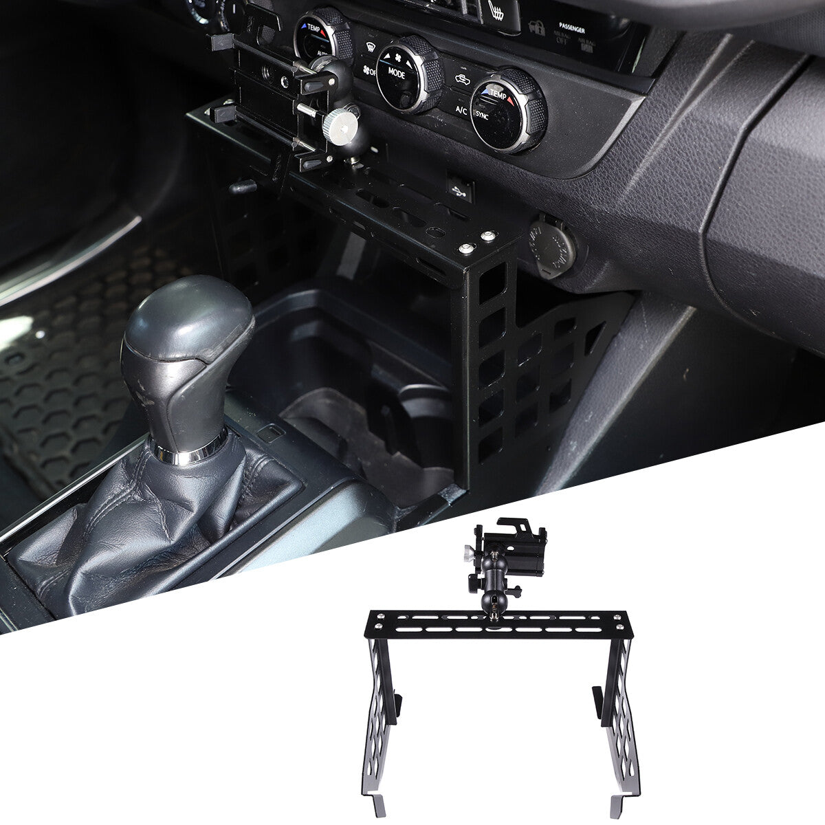 Central Console Multi-functional Cell Phone Holder Bracket For Tacoma 2016-23 2