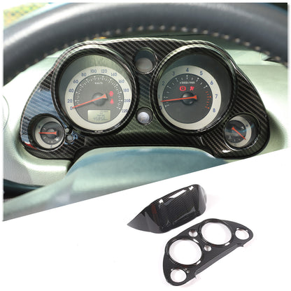 Carbon fiber ABS Dashboard Trim Panel For Mitsubishi Eclipse 2006-2011 2PCS 7