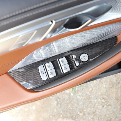 Carbon Fiber Window Lift Trim Cover For BMW 8 Series G14 G15 840i M850 2019-2022 8