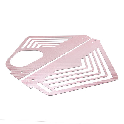 Pink Real Carbon fiber Engine Bay Side Panel Cover Overlay For Corvette C8 Coupe 16
