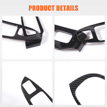 ABS Carbon Fiber Window Lift Switch Button Trim Frame For Honda Pilot 2003-2008 20