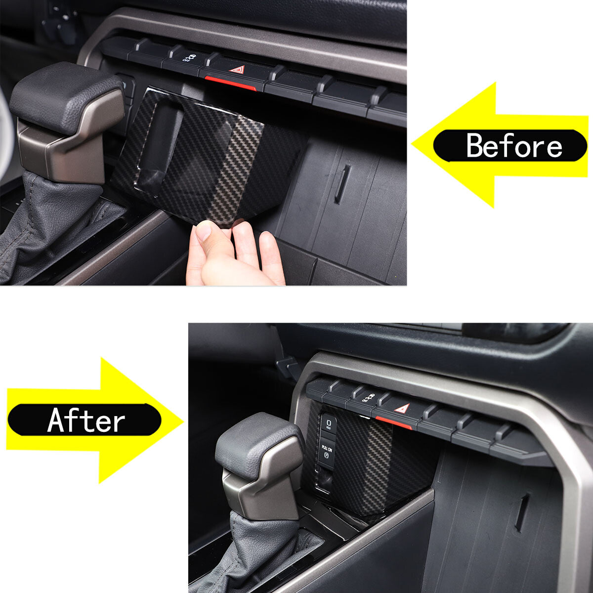 ABS Carbon Fiber Interior Set Cover Trim Kit For Toyota Tundra Sequoia SR 22+ - Styles 1-5 206
