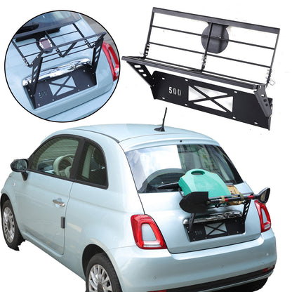 Hitch Mount Cargo Carrier Basket Rear Rack For Fiat 500 2010-2024 1