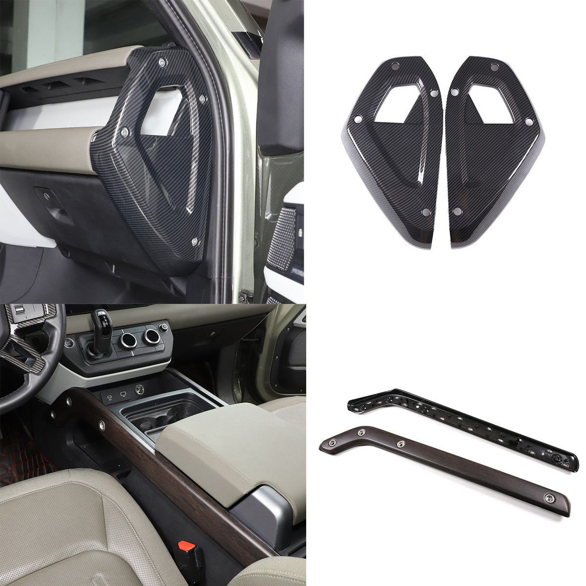 Center Console Trim Kit For Land Rover Defender L663 2020+ US 1