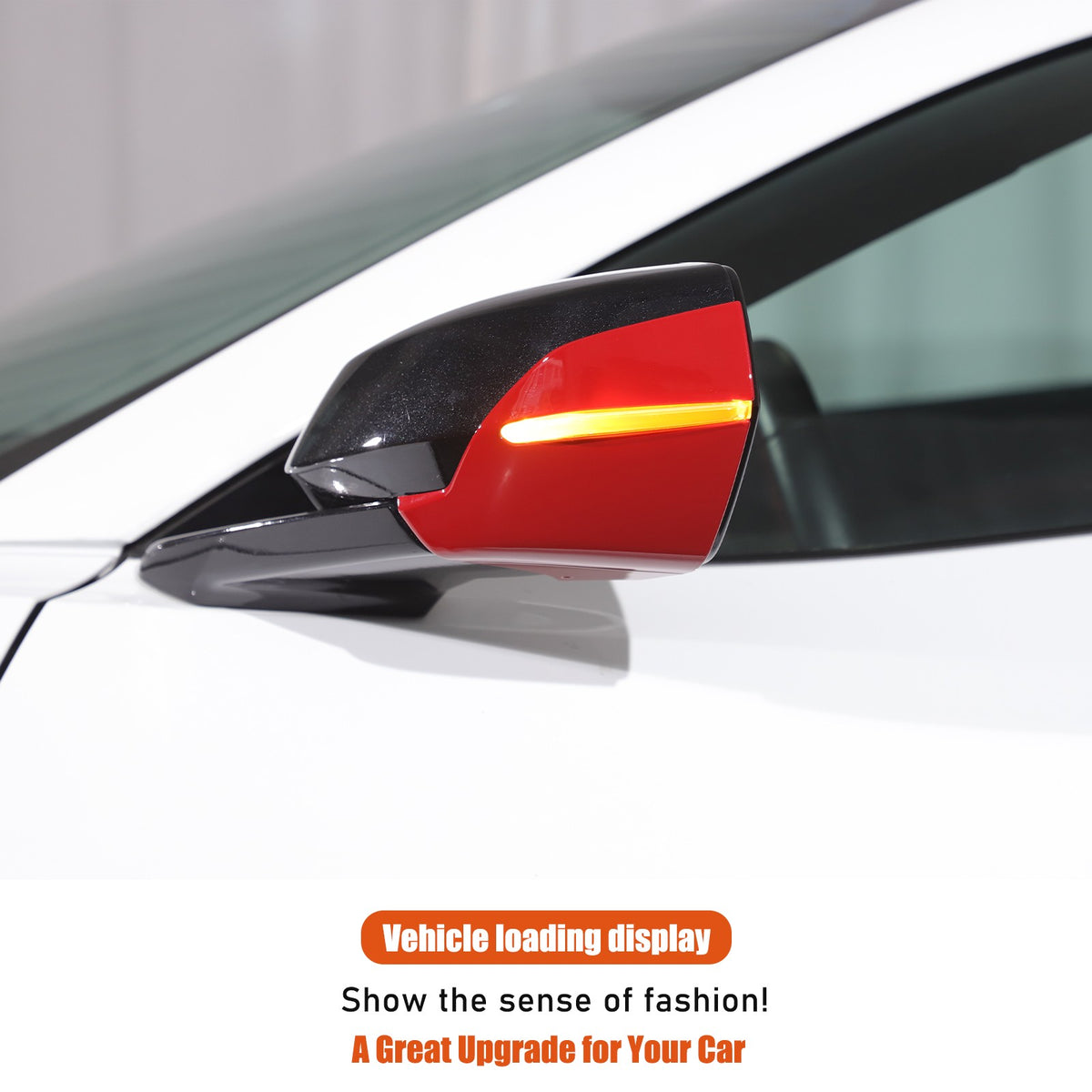 Sport Red ABS Exterior Side Mirror Bottom Cover Trim For Corvette C8 2020+ US 9