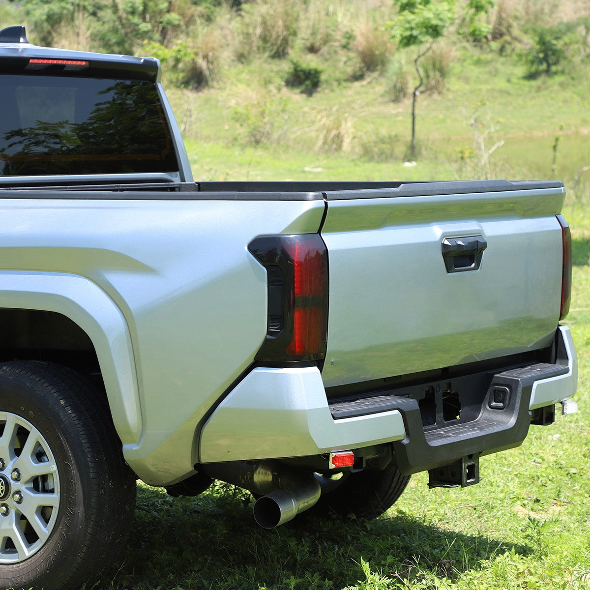 Smoked Tail Light Cover Blackout Overlay Len Guard For Toyota Tacoma 24+ 17