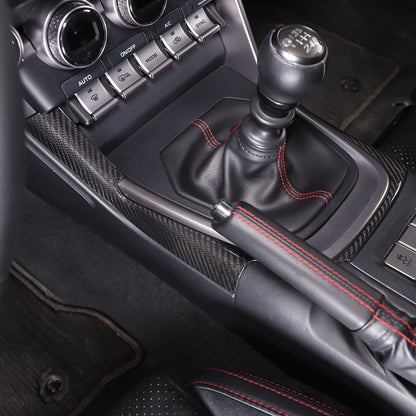 Real Carbon Fiber Center Shifter Side Bezel Frame Trim For Subaru BRZ 2022+ 9