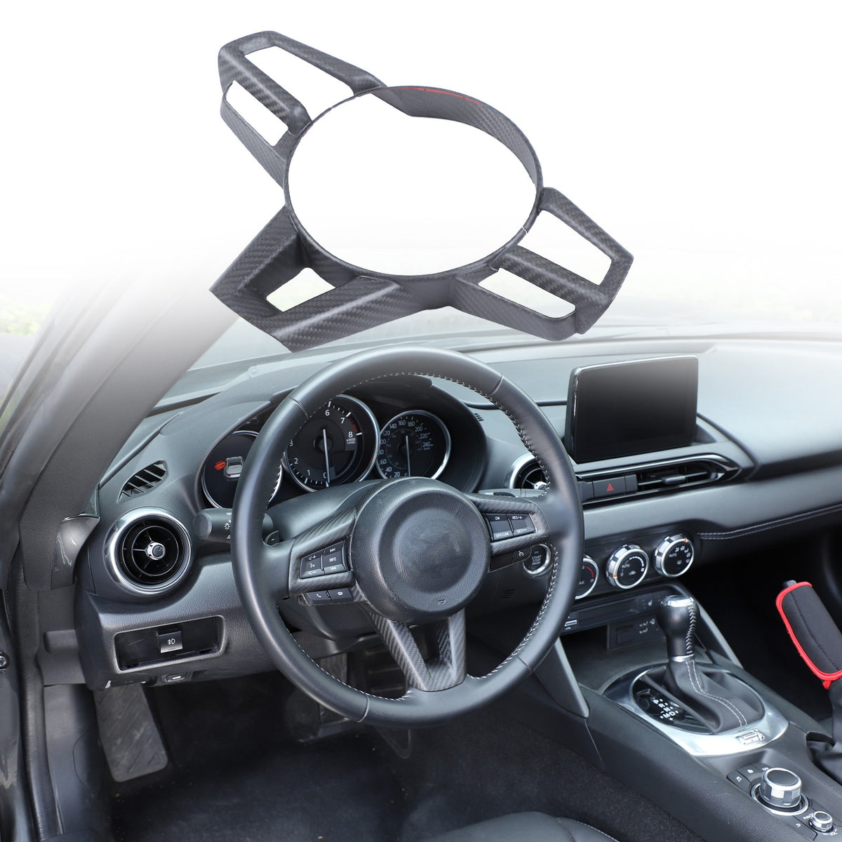 Matte Real Dry Carbon Fiber Interior Full Trim For Mazda MX-5 Miata 2016-2026 3