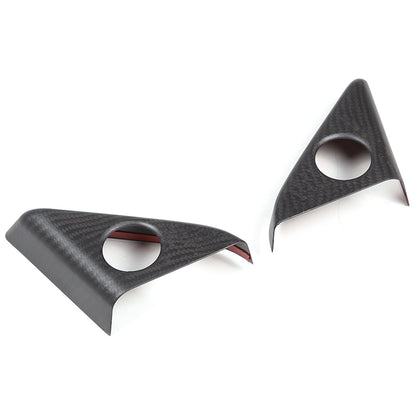Matte Real Carbon Fiber Door Speaker Frame Trim Cover For Nissan GTR R35 2008-16 10