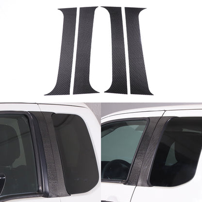 Carbon Fiber Center Door Pillar Post Trim Cover For Nissan Frontier D41 2024+ 2