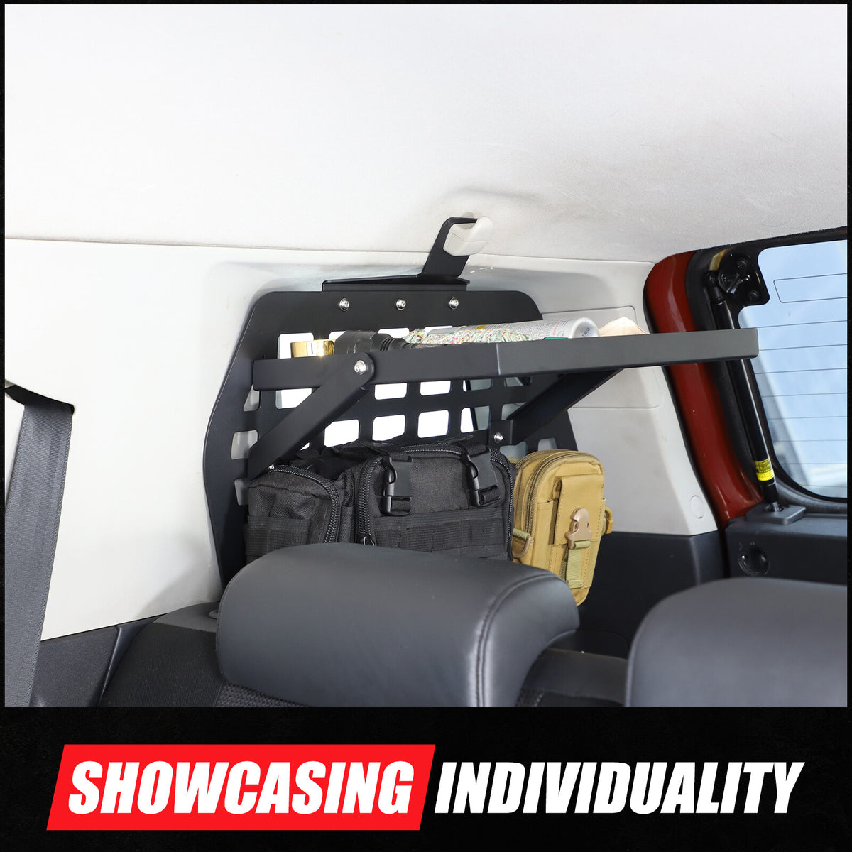 Trunk Right Side Window Storage Molle Panels For Toyota FJ Cruiser 2007-21 US 21