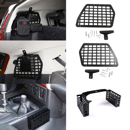 Rear Window Molle Panel Gear Side Storage Basket Set For Toyota FJ Cruiser 07-21 1