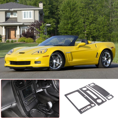 Matte Dry Real Carbon Fiber Center Console Trim Cover For Corvette C6 2005-13 29