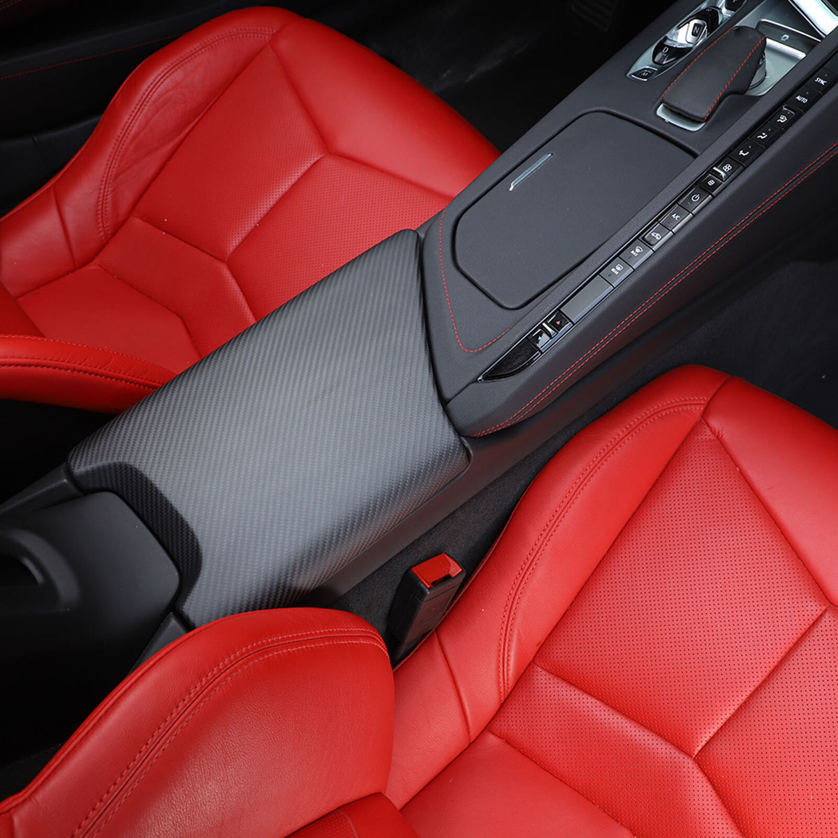 Matte Real Dry Carbon Fiber Interior Decor Trim Cover For Corvette C8 2020+ 29