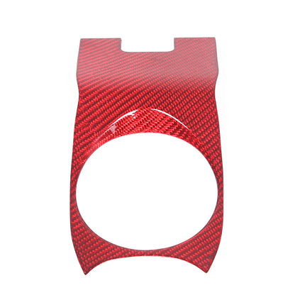 Real Carbon fiber Center Armrest Cup Holder Cover Trim For McLaren GT 19-22 3