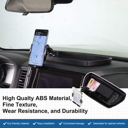 Wireless Dashboard Storage Tray Box Phone Holder For Nissan Frontier D41 2022-24 1