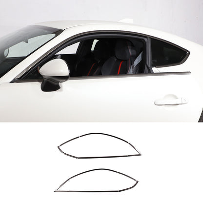 Carbon fiber Steel Car Window Strip Cover Trim For Subaru BRZ 22 US 6
