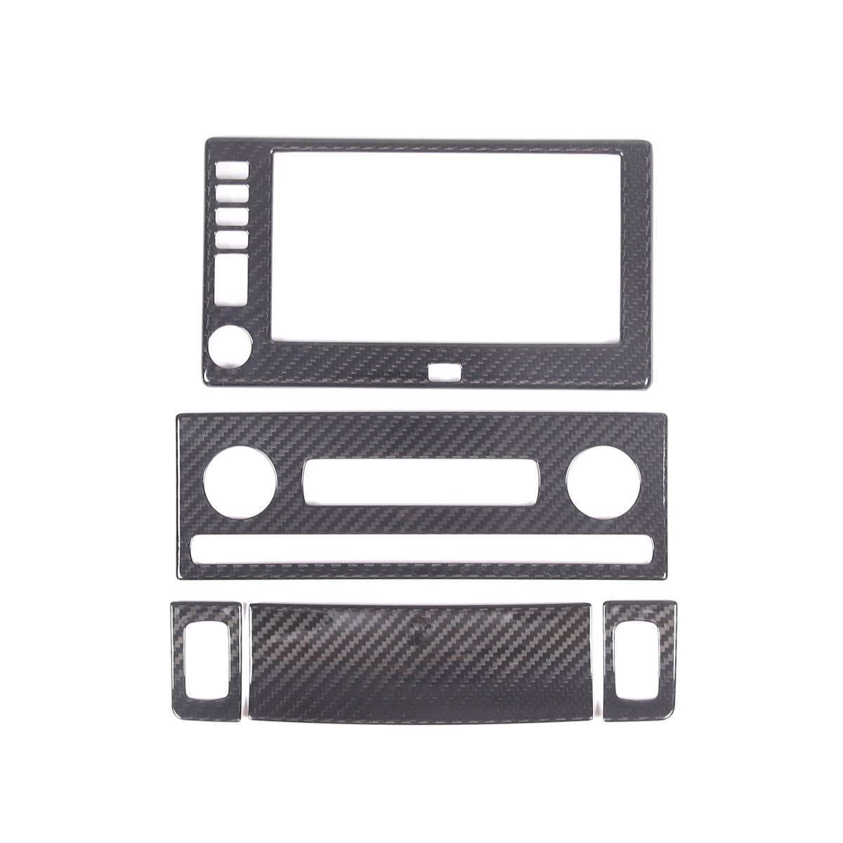 Real Carbon fiber Center Console Navigation Panel Cover Trim For Corvette C6 14
