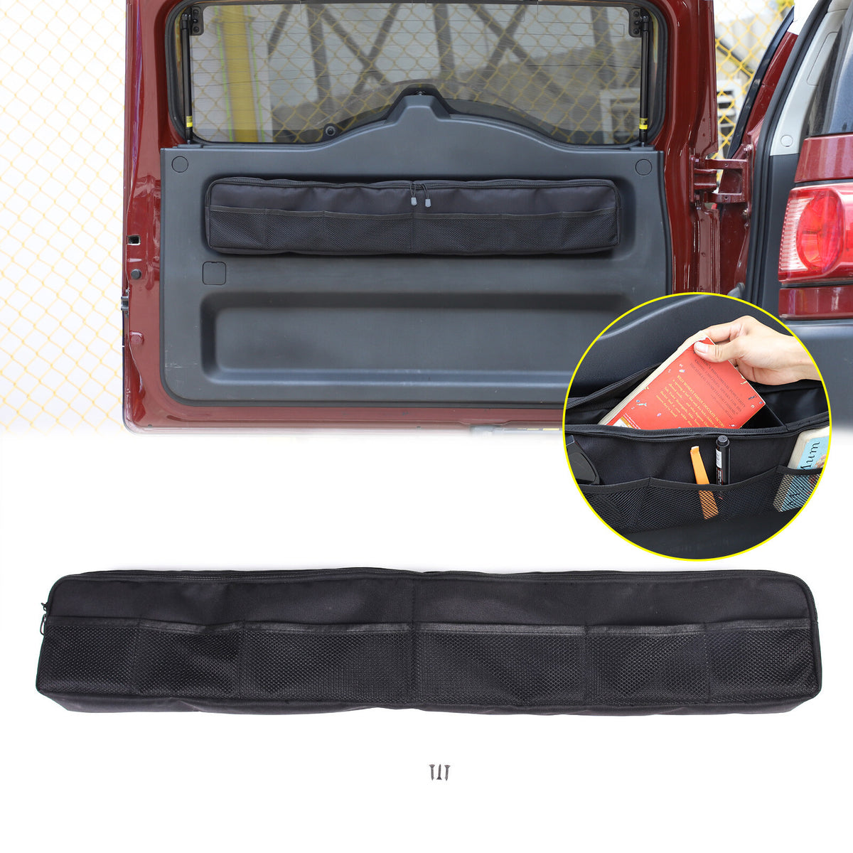 Interior Tailgate Storage Bag /Tool Organizer for Toyota FJ Cruiser 2007-21 14