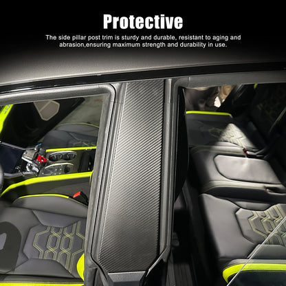 Matte Real Dry Carbon Fiber Windshield B-pillar Trim For Lamborghini URUS 18-23 10
