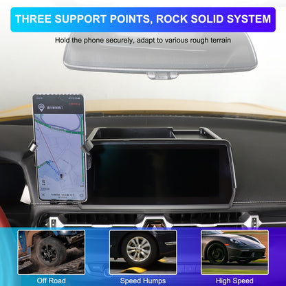 Center Console Screen Rear Phone Mount Storage Box For Toyota Supra A90 2019+ US 4