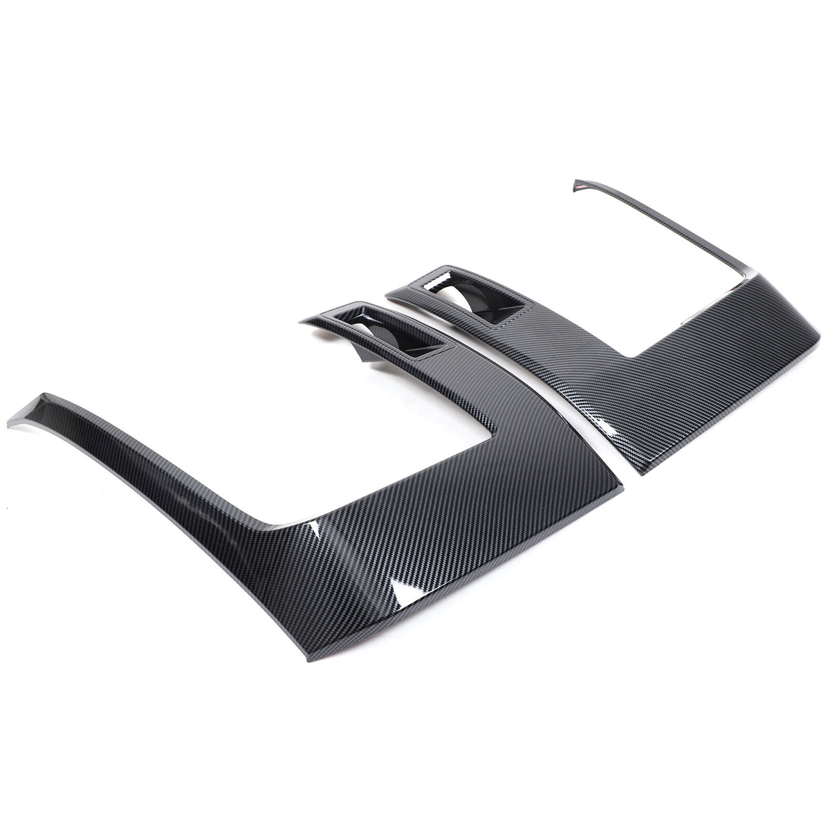 ABS Carbon Fiber Headlight Eyebrow Eyelid Cover Trim For Mitsubishi L200 2024-25 6