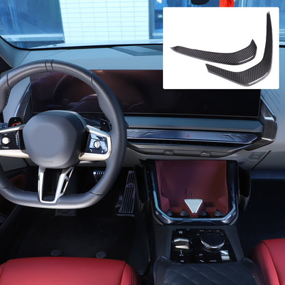 Real Carbon Fiber Center Console Dashboard Trim Strip For BMW X3 G45 2025+ 12