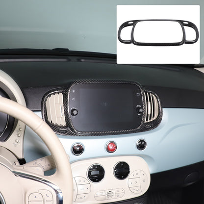 Real Carbon Fiber Center Air Vent Trim For Fiat 500/Abarth 595 695 21-23 US 20