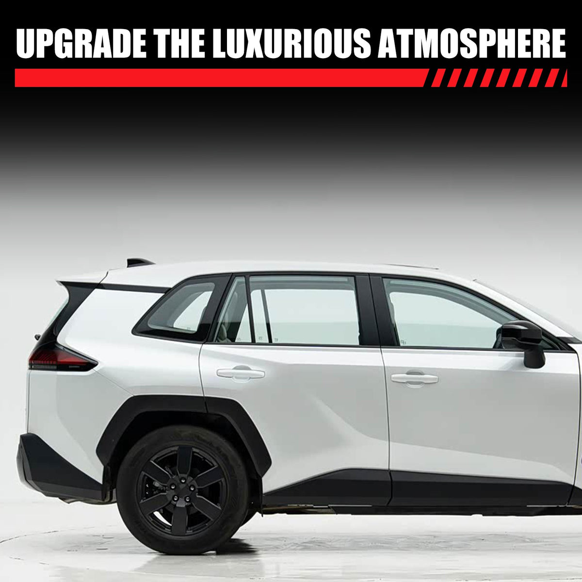 Aluminum Rear Door Window Louver Air Vent Panel Trim For Toyota RAV4 XA60 2026+ 13