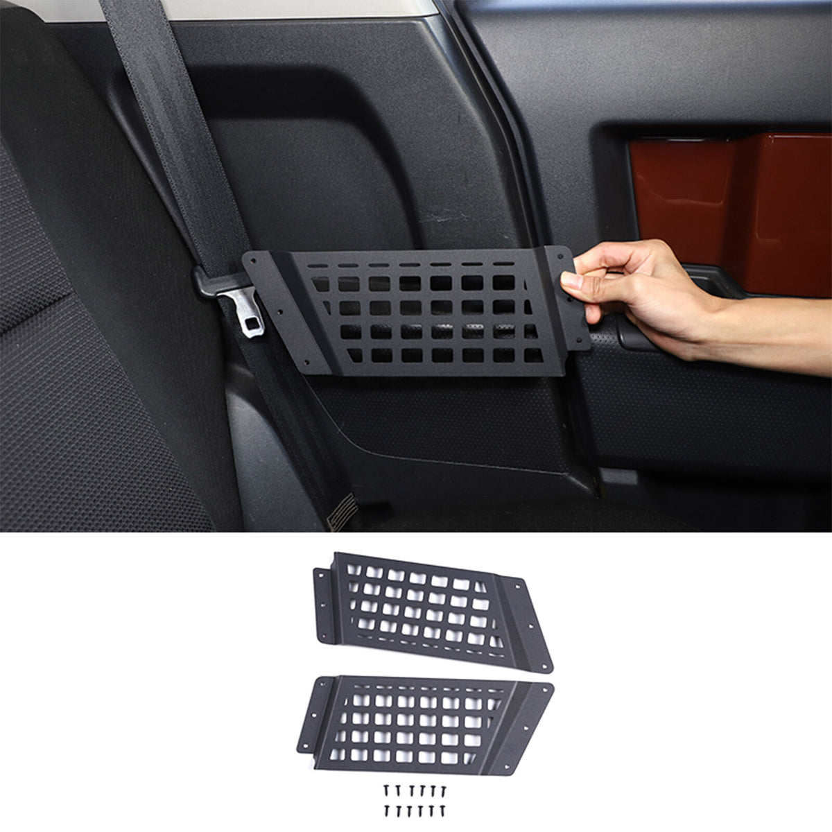 Rear Side Storage Panel Basket Box Tray For Toyot-a FJ Cruiser 2007-2021 US 5