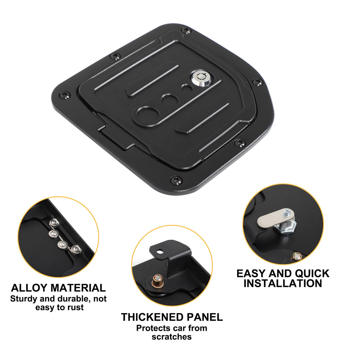 Alloy Steel Fuel Tank Cap Anti-Theft Lock For Nissan Frontier King Cab 2009-17 23