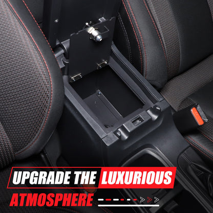 Alloy Center Console Safe GUN Storage Lock Box W/ TRAY For Subaru WRX VB 22+ US 21