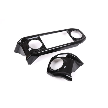 ABS All Black Dashboard Air Vent Outlet Trim Cover For Toyota Tacoma 2016-23 9