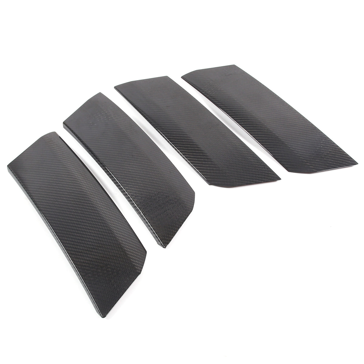 Real Carbon Fiber Side Fender Vents Panel Trim Kit For Corvette C6 2005-2013 18
