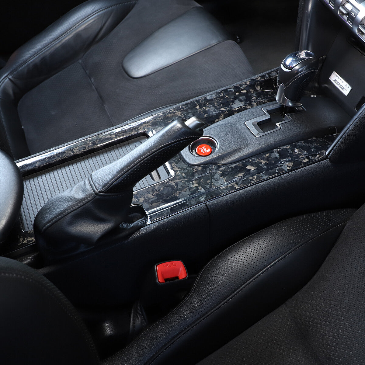 Forged Carbon Fiber Car Center Control Gear Panel Trim For Nissan GTR R35 08-16 8