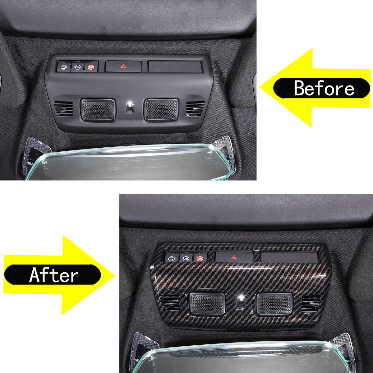 Carbon Fiber ABS Interior Full Decor Cover Trim Kit For Corvette C8 2020-2025 - Styles 21-25 10
