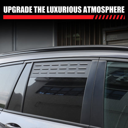 Aluminum Rear Door Window Louver Air Vent Panel Trim For Honda Pilot 2016-2022 23