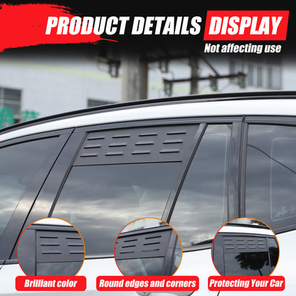 Aluminum Alloy Rear Window Louver Shutter Cover Trim For BMW X3 G01 2018+ 17