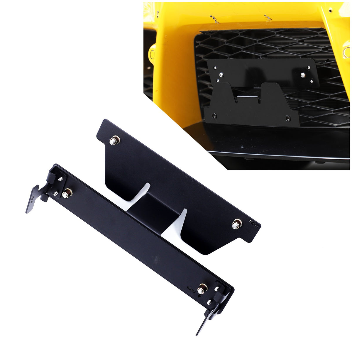 Carbon Steel Front Grille License Plate Bracket For Toyota Supra A90 2019+ US 18