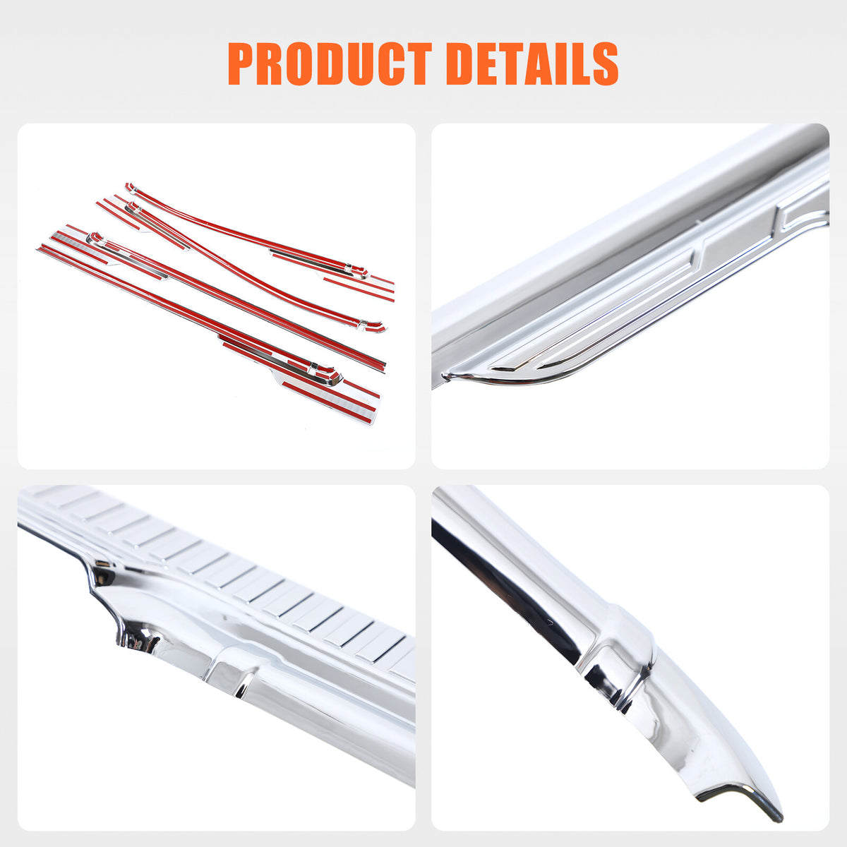 Silver Exterior Window Bottom Sill Trim Strip For Toyota Tacoma 2015-2022 9