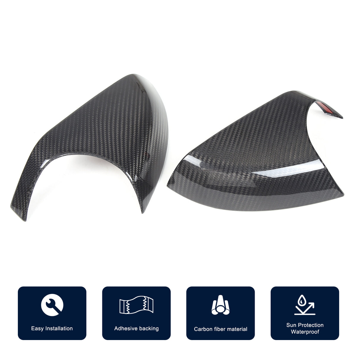 Real Carbon Fiber Rearview Side Mirror Base Cover Trim For Lotus EMIRA 21-25 US 8
