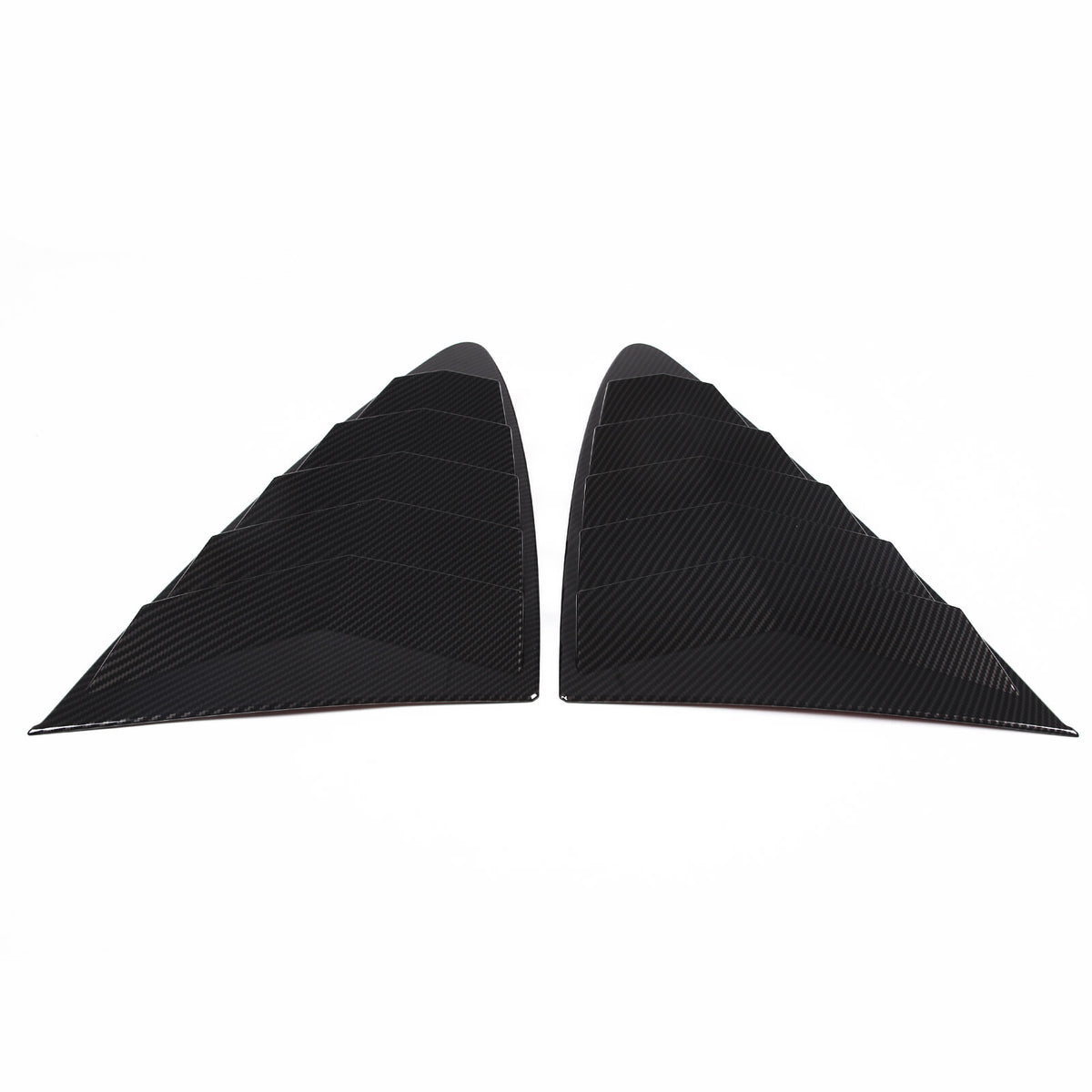 ABS Carbon Fiber Rear Side Window Louver Cover For Jaguar F-TYPE Coupe 13-24 6