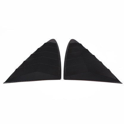 ABS Carbon Fiber Rear Side Window Louver Cover For Jaguar F-TYPE Coupe 13-24 6