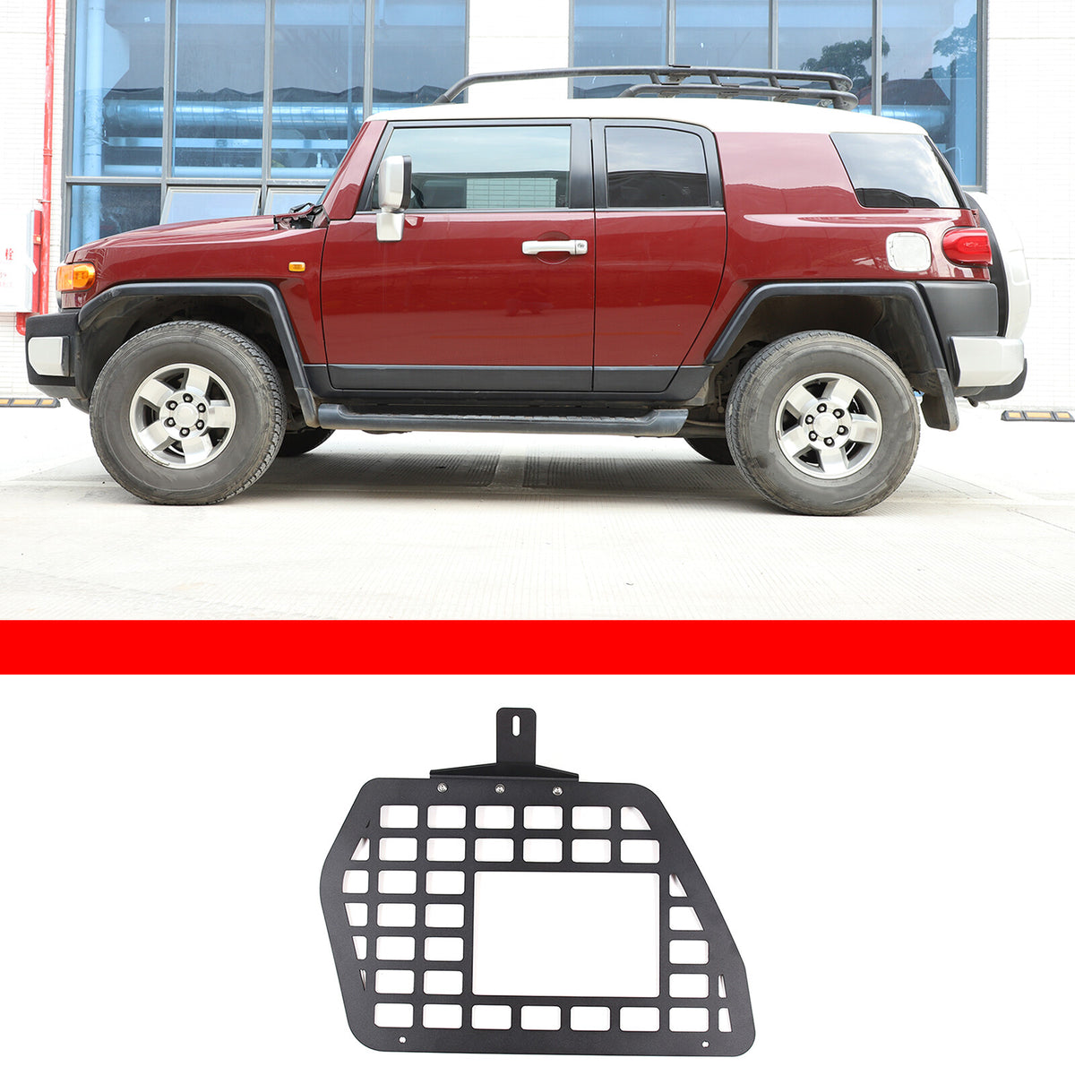 Right Modular Storage Molle Panel Shelf Rear Trunk For Toyota FJ Cruiser 2007-21 2