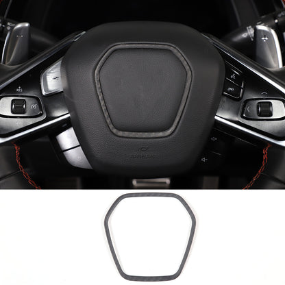 Matte Real Dry Carbon Fiber Interior Decor Trim Cover For Corvette C8 2020+ 52