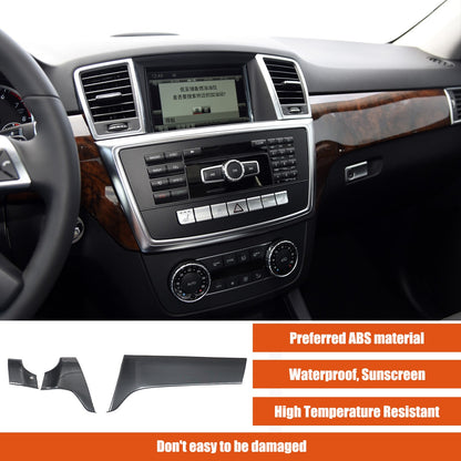 Carbon Fiber ABS Center Console Panel Trim For Benz ML W166/GL X166 2012‑2015 8